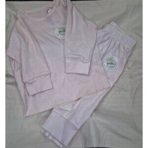 Kidential Baby Pink Long Sleeve Top & Pants Set 12-18M
